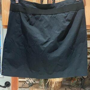 Black Zippered skirt.